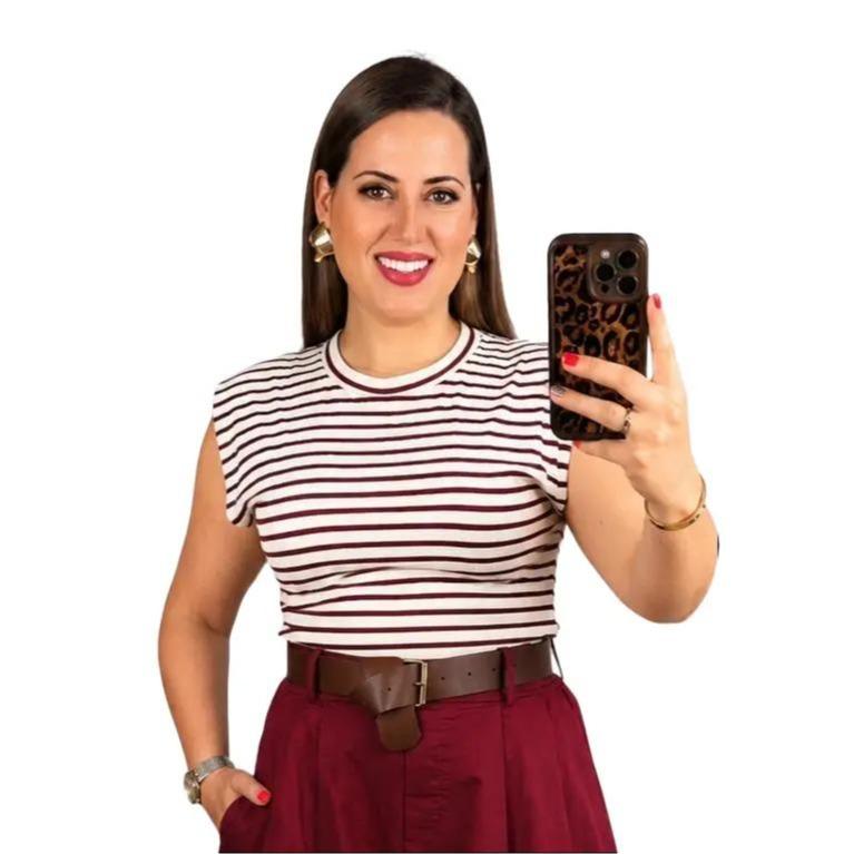 Camiseta Hombreras Rayas