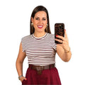 Camiseta Hombreras Rayas