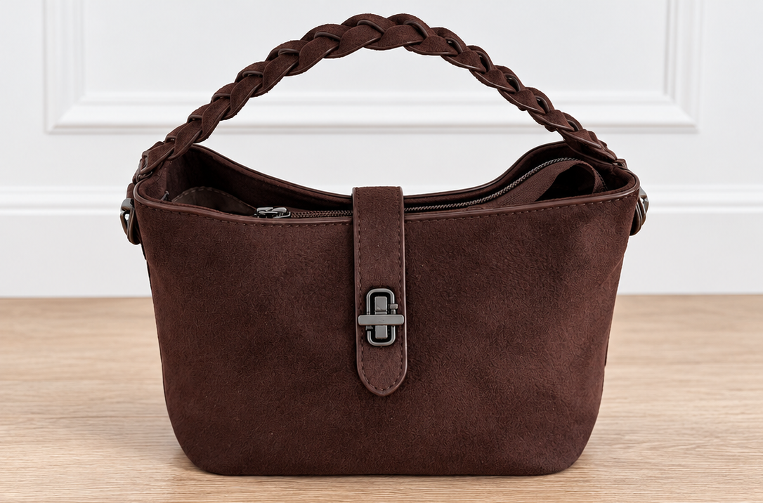 Bolso piel melocotón Alessia