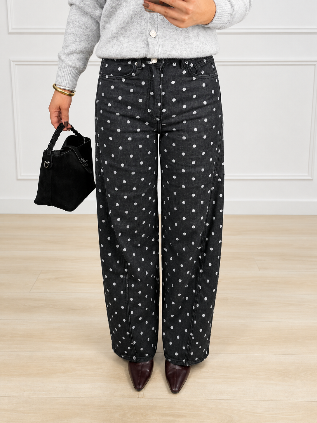 Jeans balloon lunares
