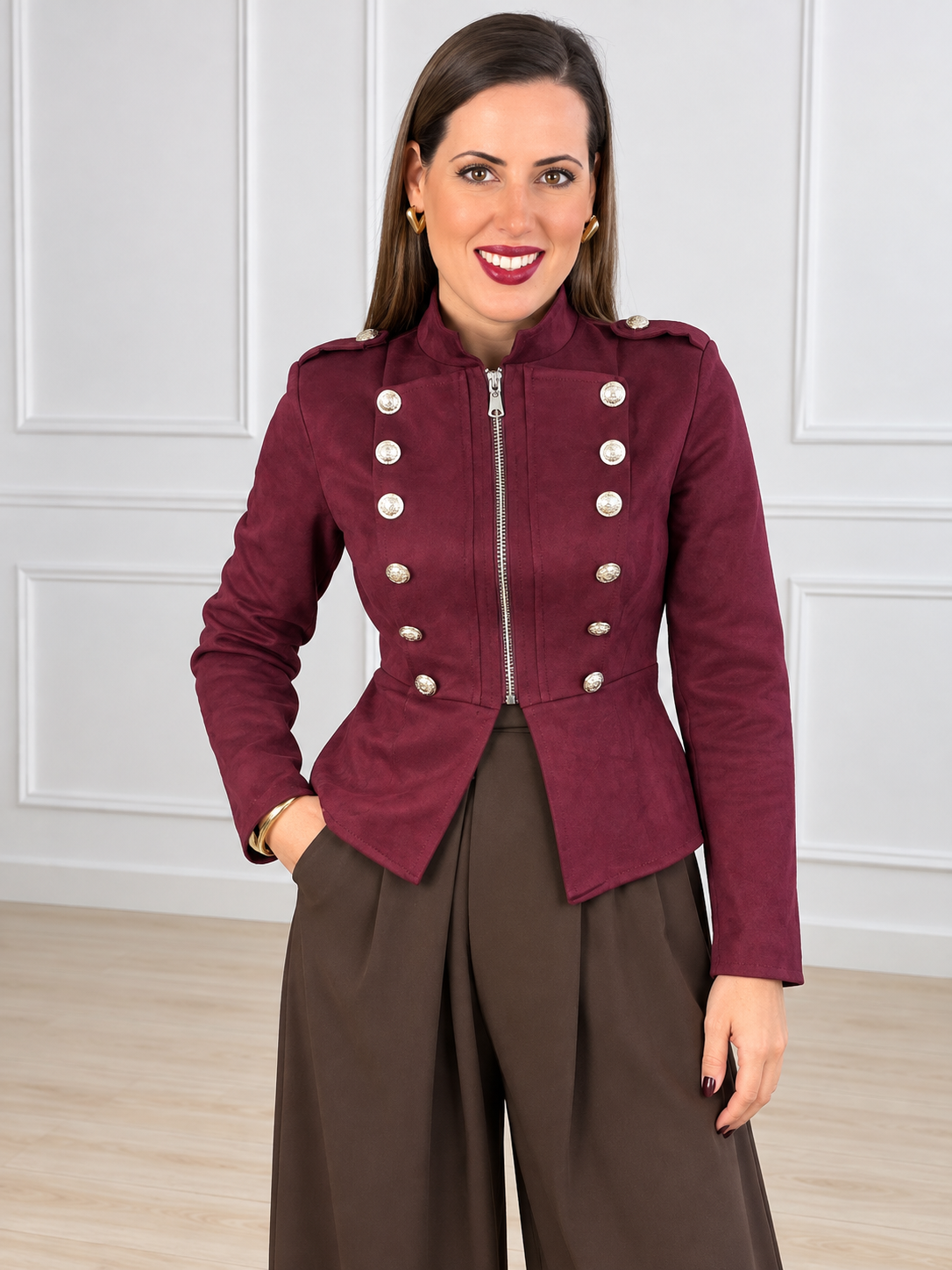 Chaqueta de Antelina Balmi