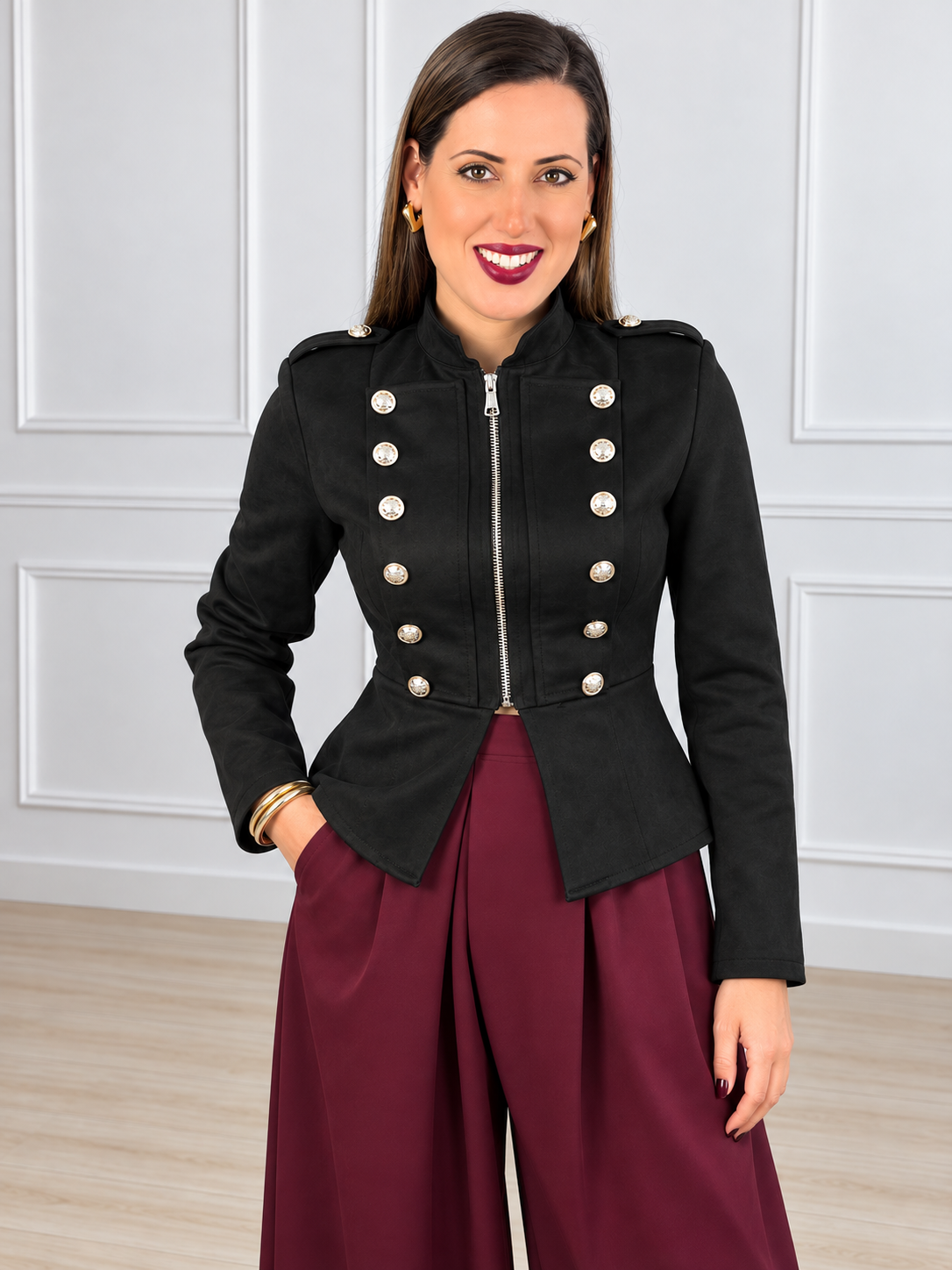 Chaqueta de Antelina Balmi