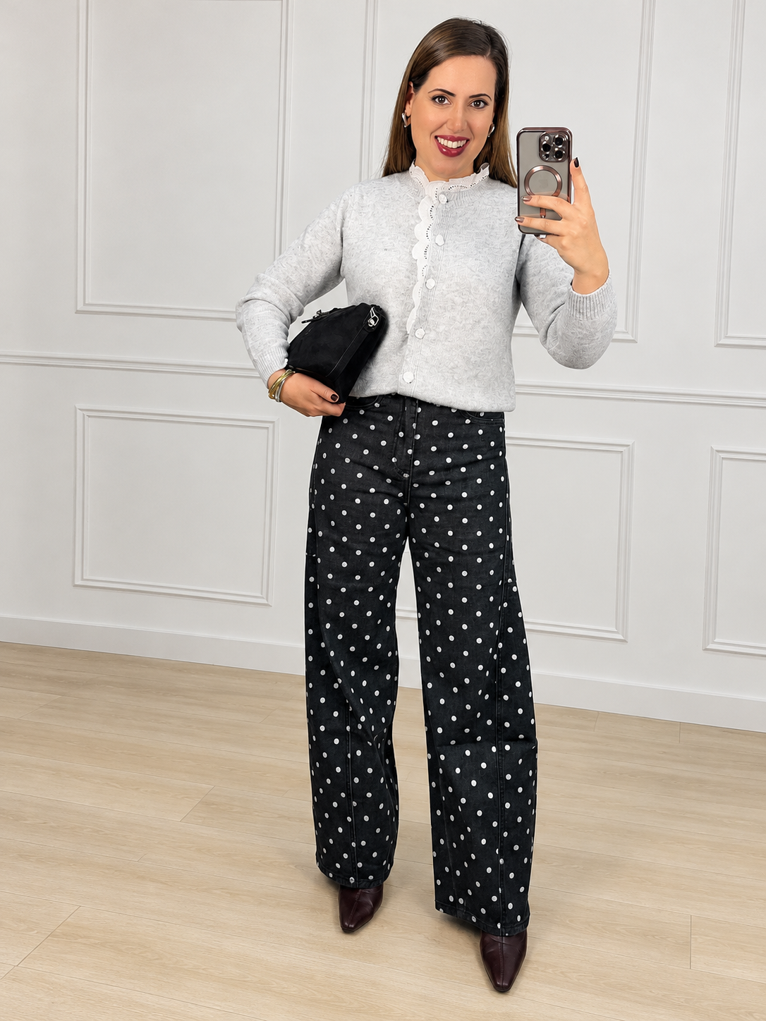 Jeans balloon lunares