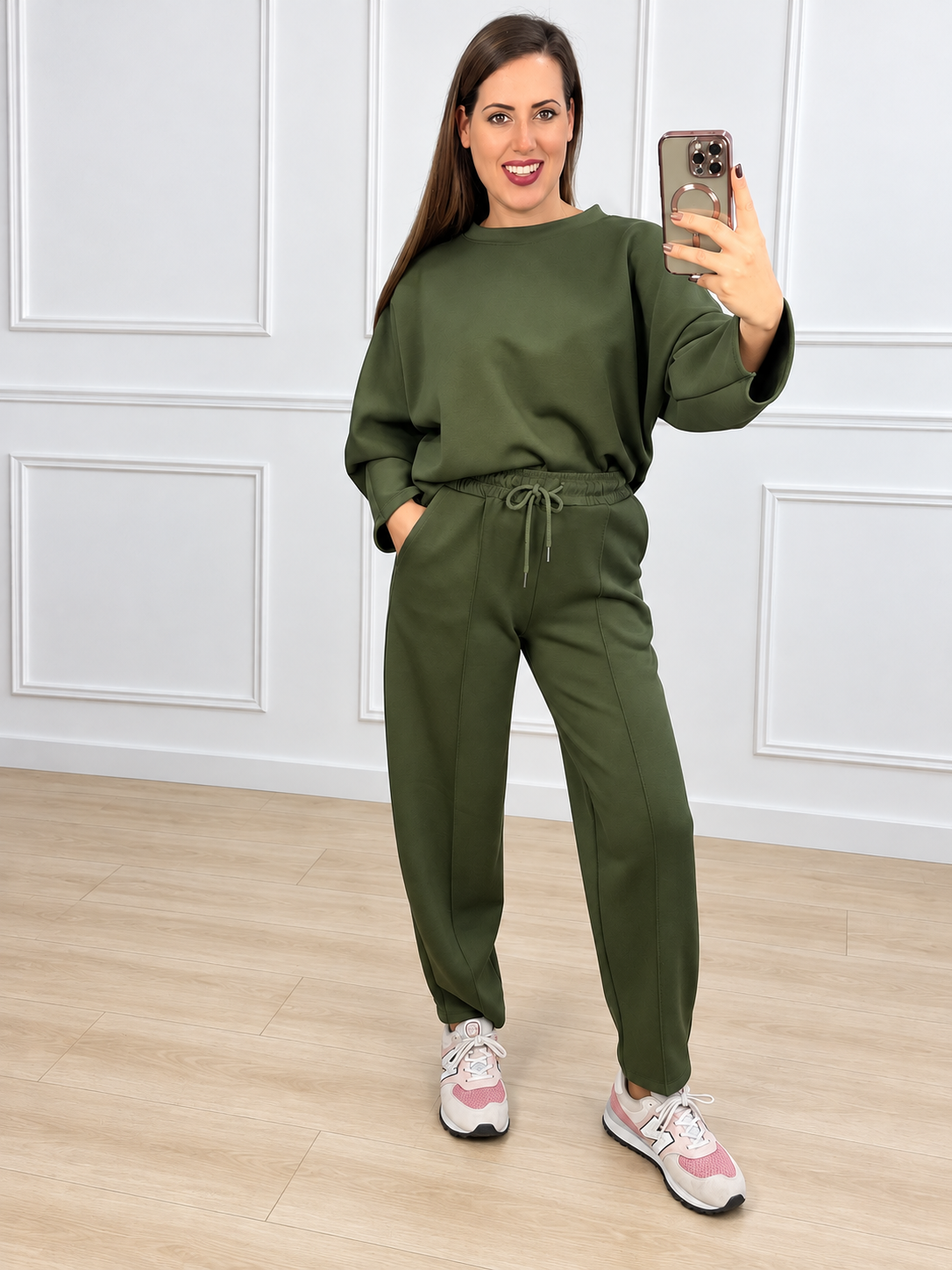 Conjunto Urban manga larga y pantalón Balloon tobillero