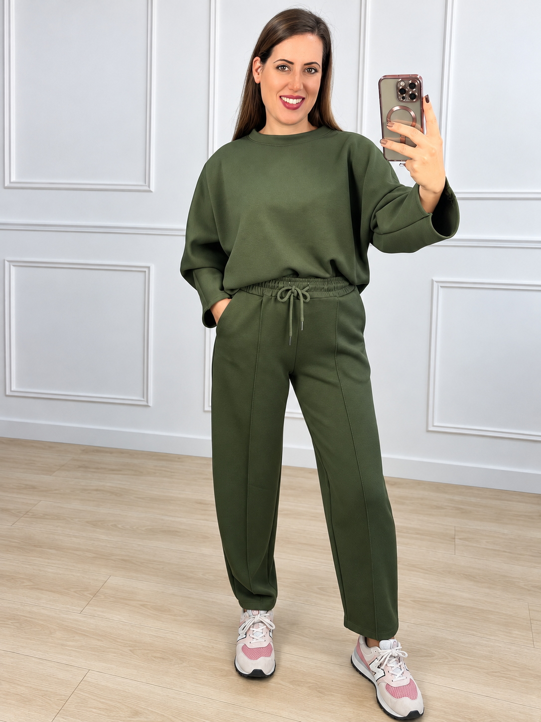 Conjunto Urban manga larga y pantalón Balloon tobillero