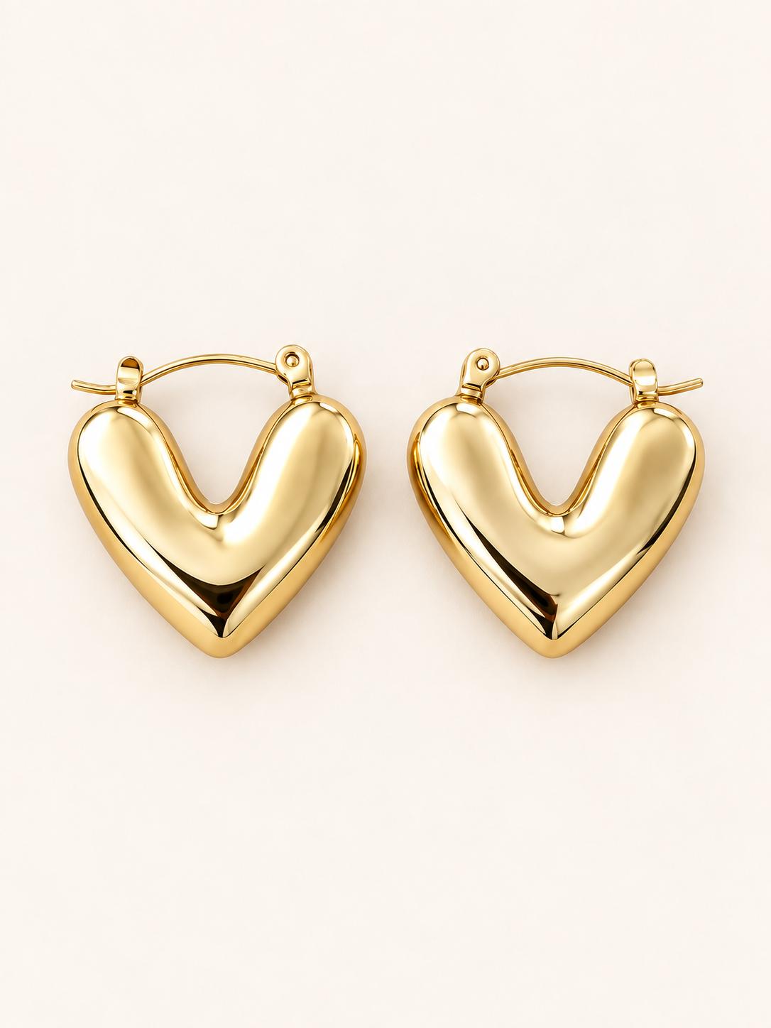 Pendientes Amour acero antialergico