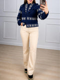 Pantalón beige corte recto super estilizador